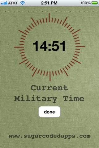 military time calc app that rounds up